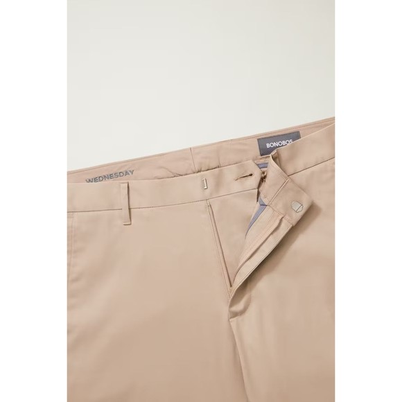 Bonobos Weekday Warrior Stretch Slim Fit Men Wednesday Tan Dress Pants 40 X 32 - Picture 12 of 12